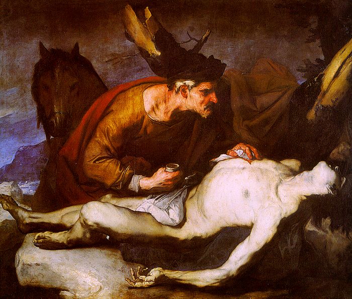  Luca  Giordano The Good Samaritan